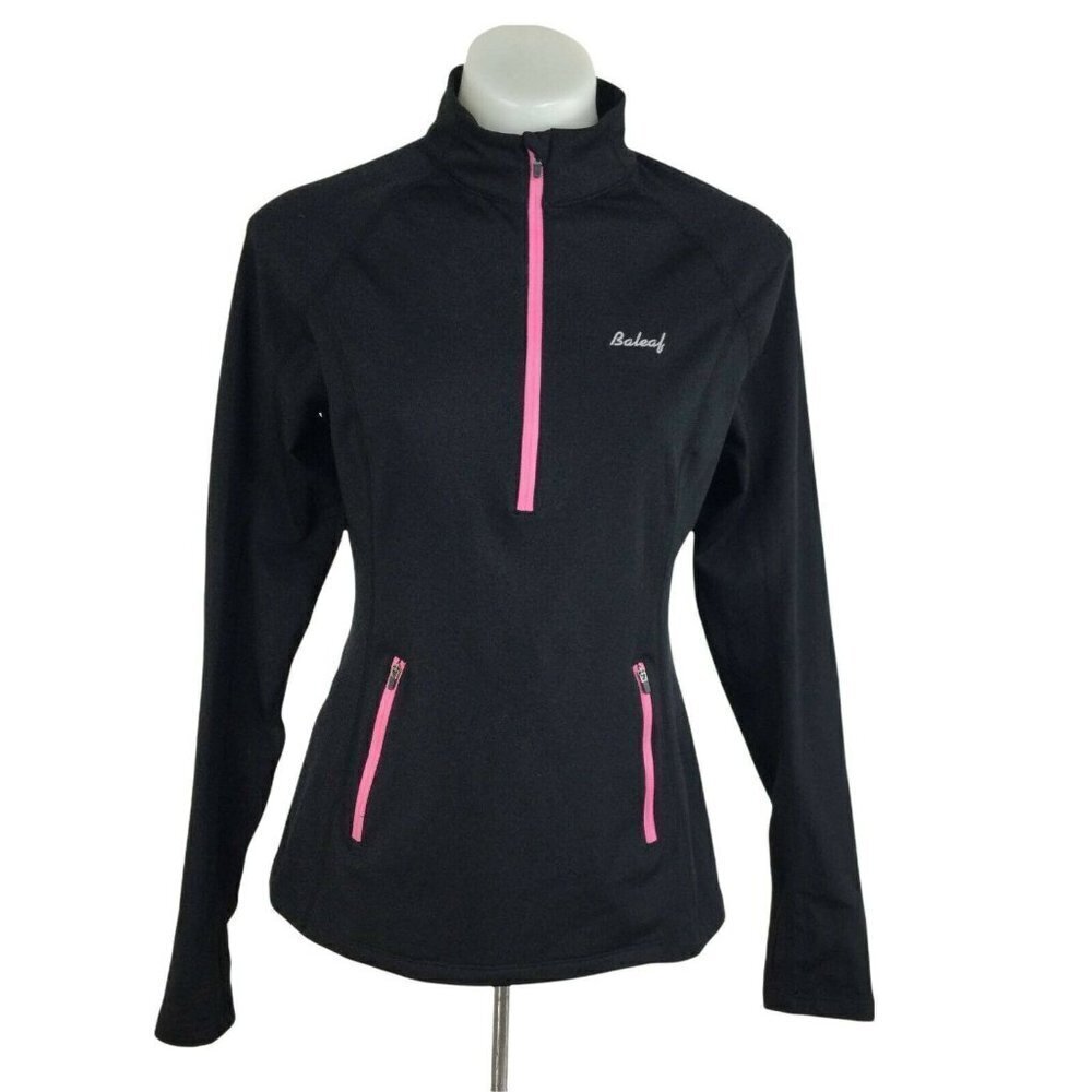BALEAF Thermal Fleece Half Zip Thumbholes Long Sleeve Jacket Size Medium